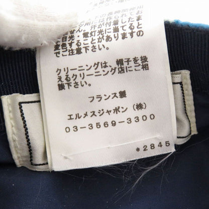 Hermes Baseball Cap Robot Series Button Blue Hat — view 7