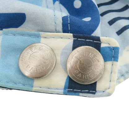 Hermes Baseball Cap Robot Series Button Blue Hat — view 5