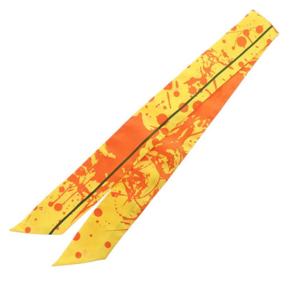 Hermes Twilly Unexpected Horse Silk Yellow Scarf — view 2