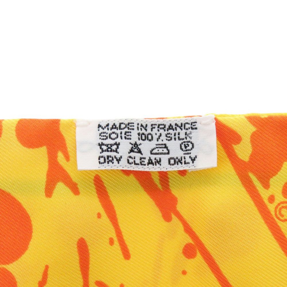 Hermes Twilly Unexpected Horse Silk Yellow Scarf — view 3