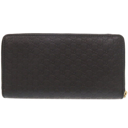 Gucci Micro Guccissima Ribbon Black Zip Around Wallet — view 3
