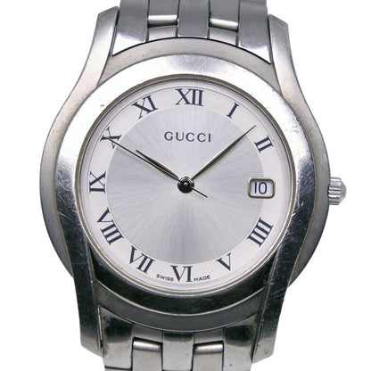 Gucci Class Stainless Steel Silver Quartz Analog Display Dial Watch