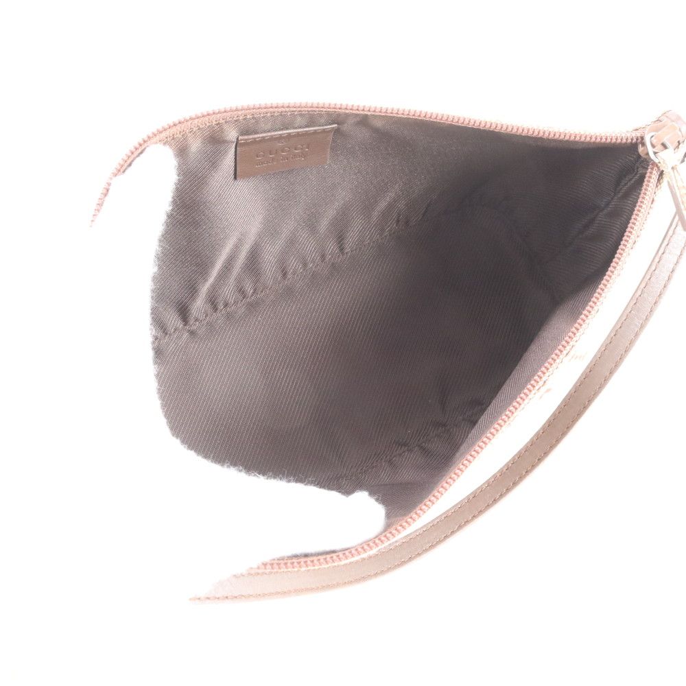 Gucci GG Canvas Leather Handbag Pouch Tote Brown Mwe — view 7