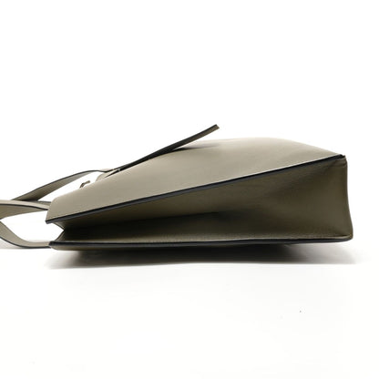 Loewe Tote Buckle Horizontal Leather Khaki — view 3