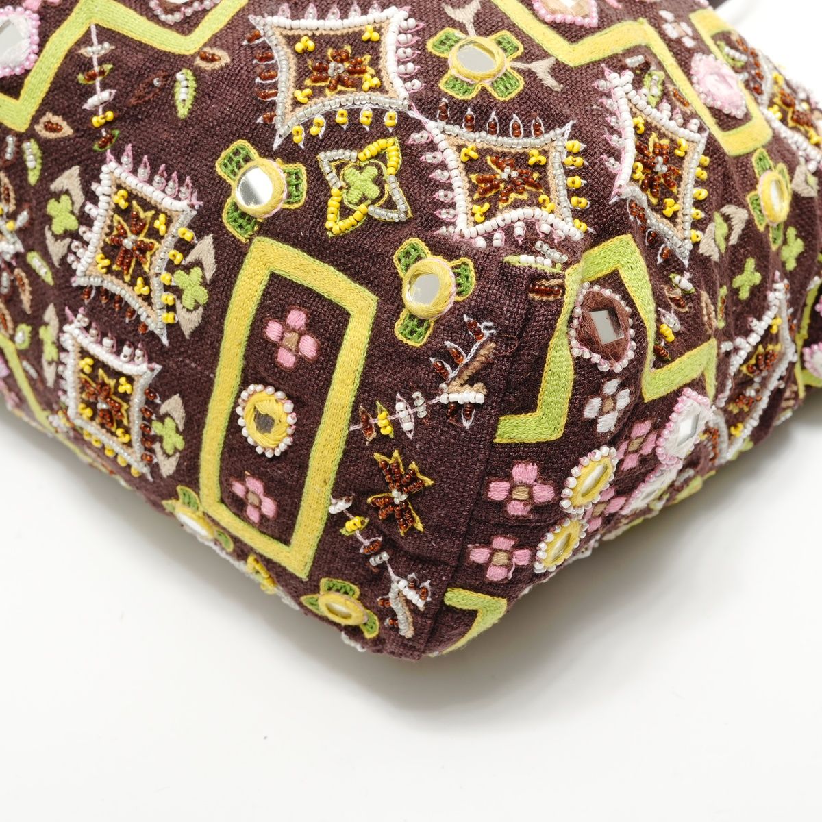 Fendi Tote Beads Embroidery Canvas — view 6