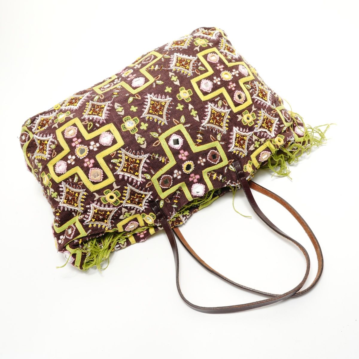 Fendi Tote Beads Embroidery Canvas — view 8