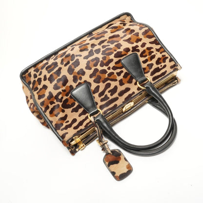 Prada Handbag Calf Hair Brown — view 8