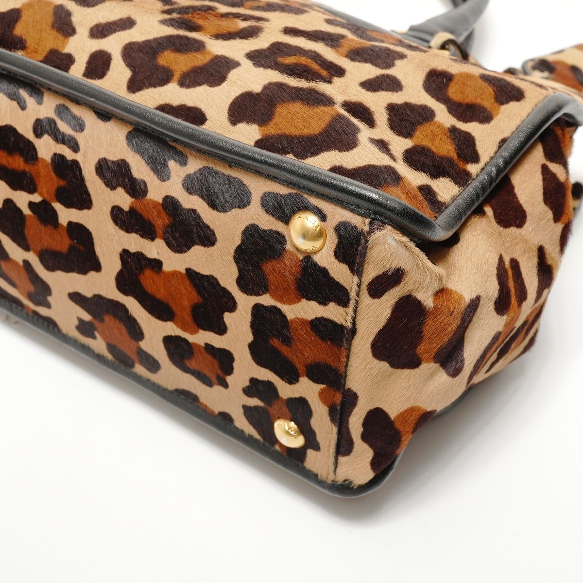 Prada Handbag Calf Hair Brown — view 6