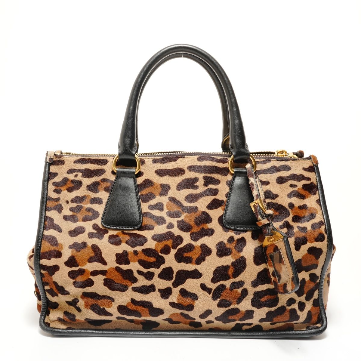 Prada Handbag Calf Hair Brown