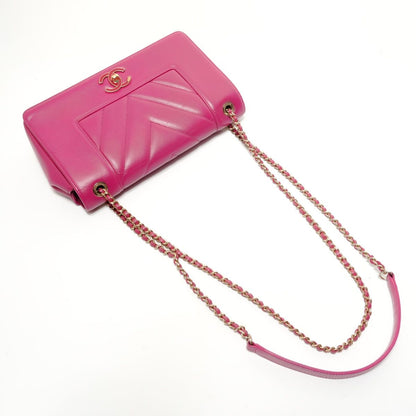 Chanel Shoulder Bag Stitch Mademoiselle Chain Lamb — view 8