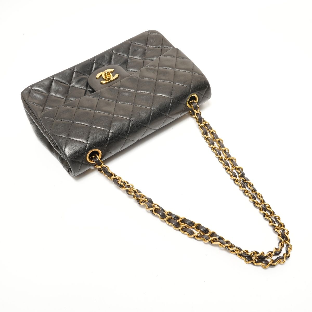 Chanel Shoulder Bag Quilted Double Flap Chain 23 Lamb — view 8