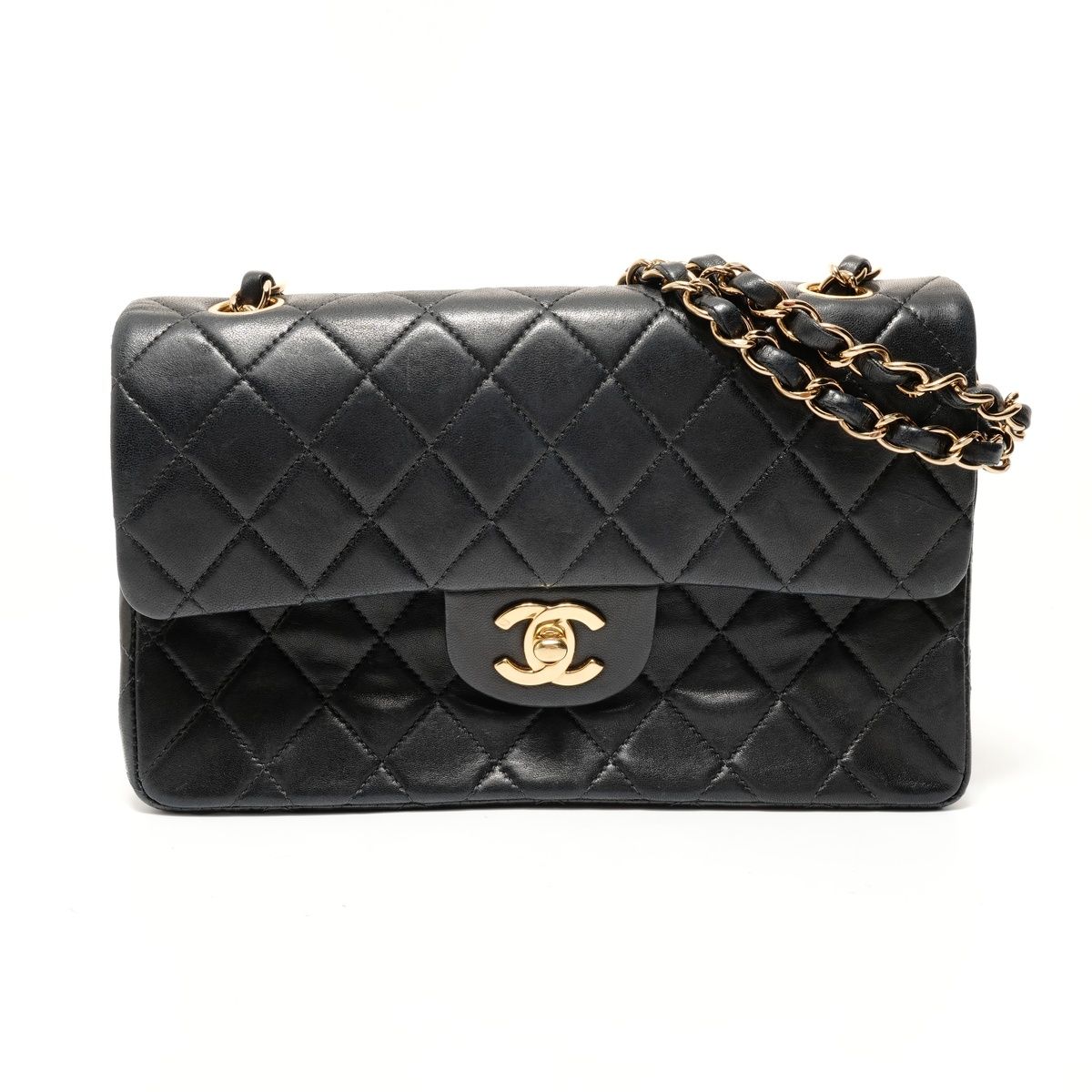 Chanel Shoulder Bag Quilted Double Flap Chain 23 Lamb
