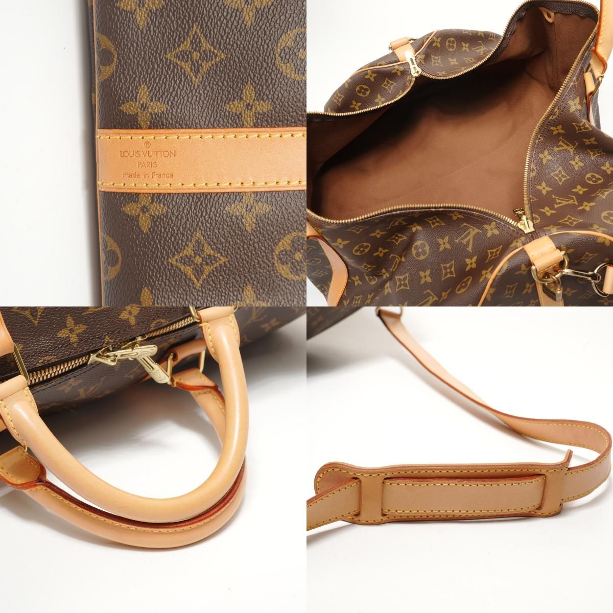 Louis Vuitton Boston Bag Monogram Keepall 60 Bandouliere — view 9