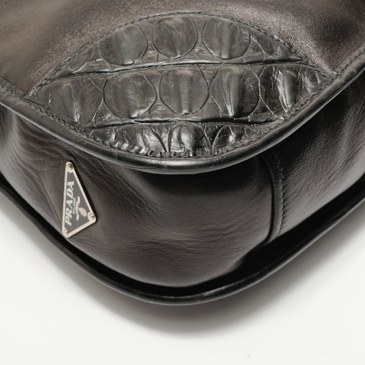 Prada Shoulder Bag Studded Leather — view 5