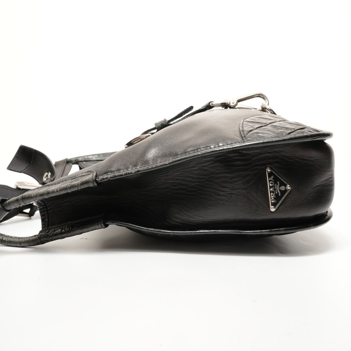 Prada Shoulder Bag Studded Leather — view 3