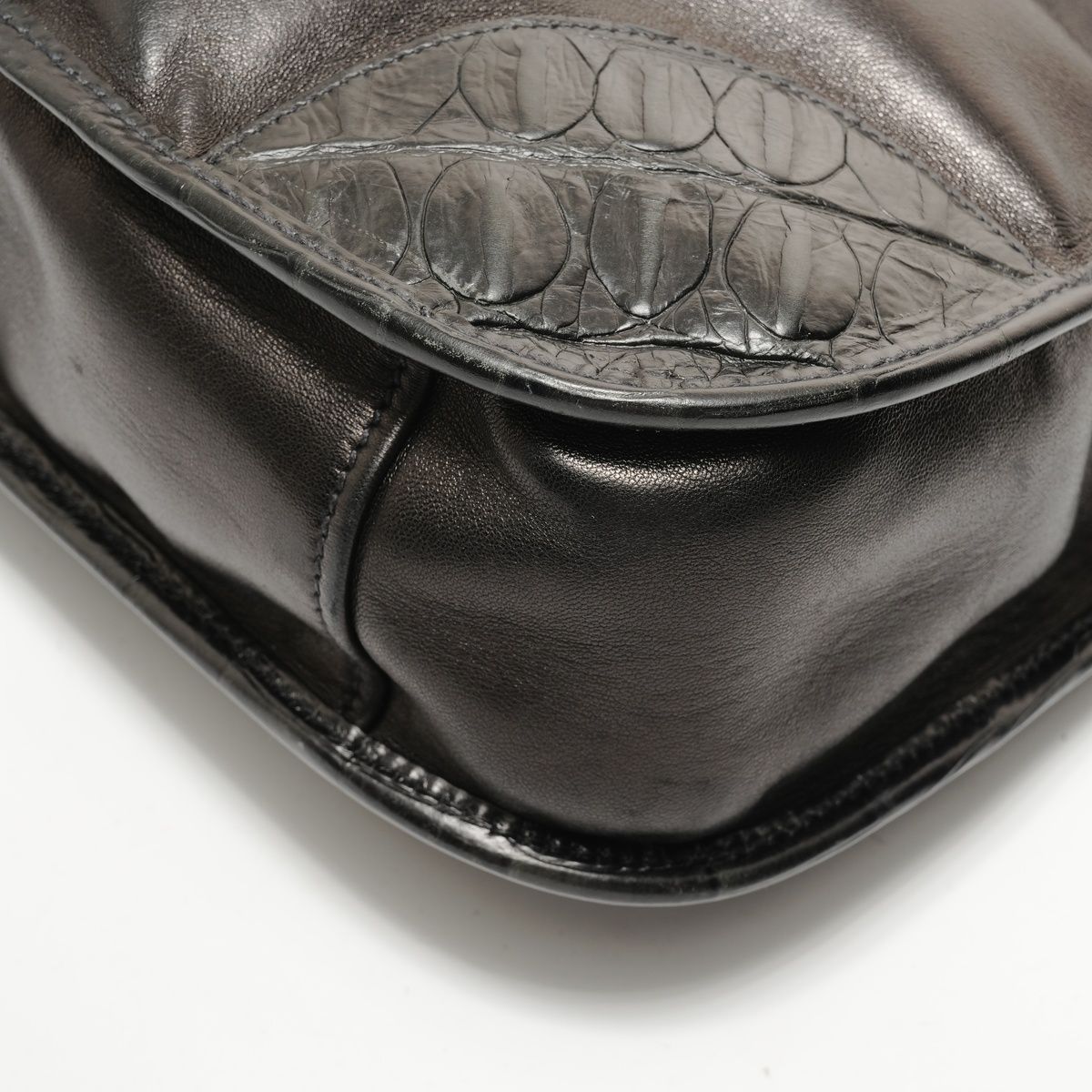 Prada Shoulder Bag Studded Leather — view 6