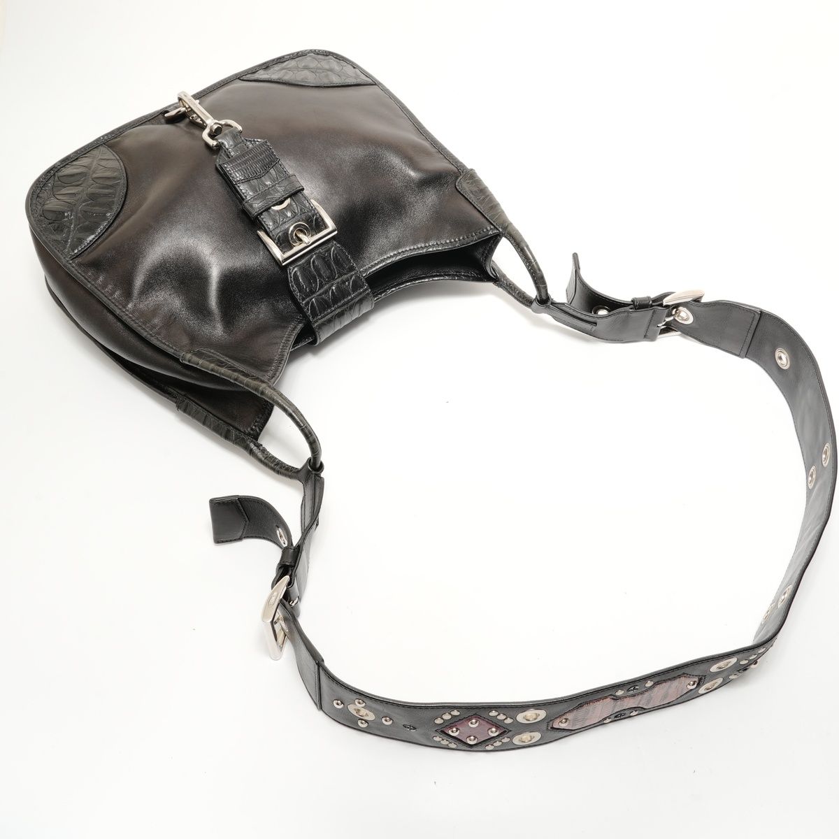 Prada Shoulder Bag Studded Leather — view 8