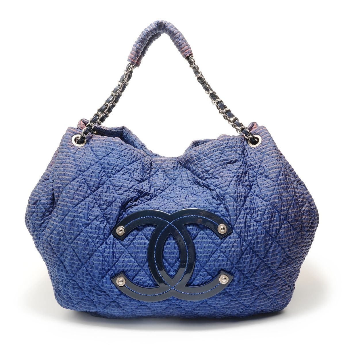 Chanel Shoulder Bag Jumbo CC Logo Quilted Chain