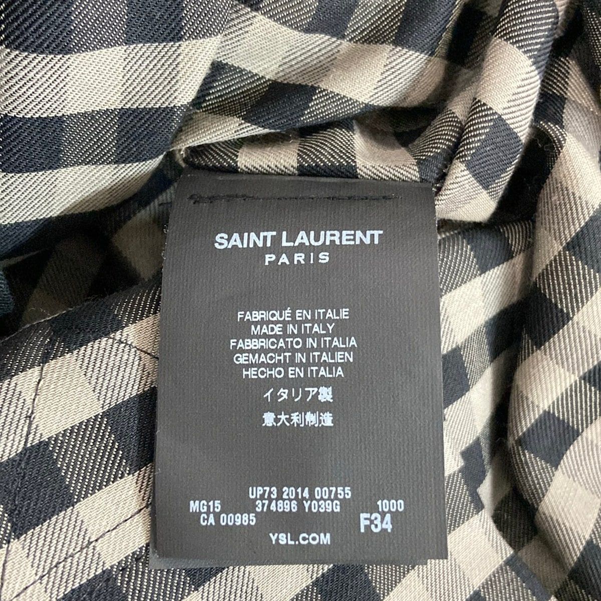 Saint Laurent Paris Trench Coat Black Long Sleeve Spring Autumn — view 5