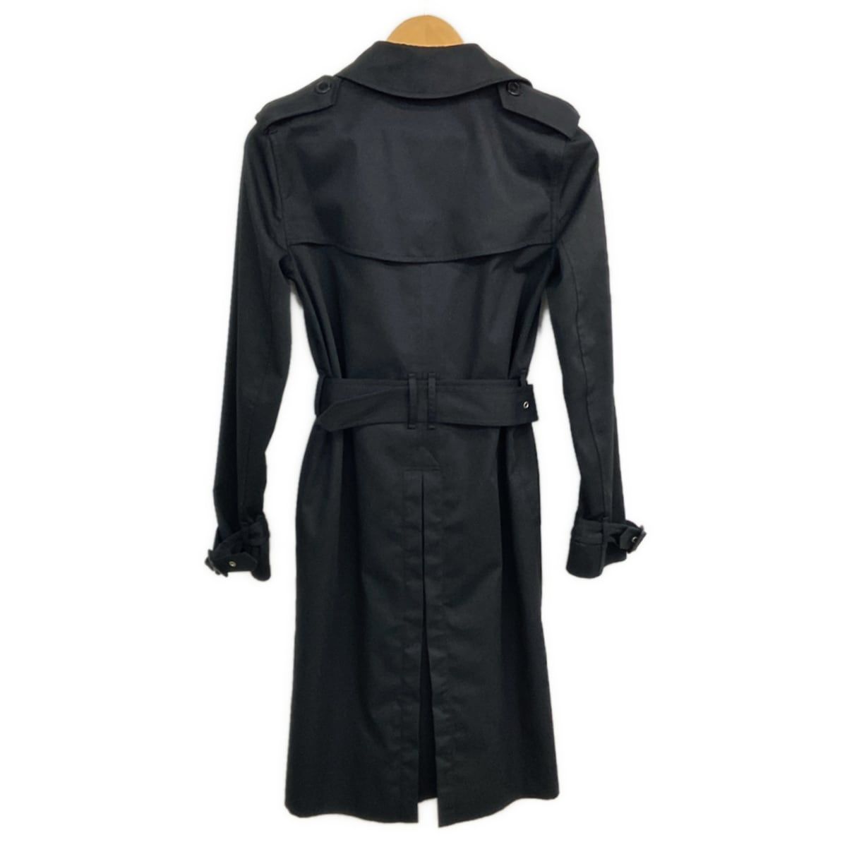 Saint Laurent Paris Trench Coat Black Long Sleeve Spring Autumn — view 2