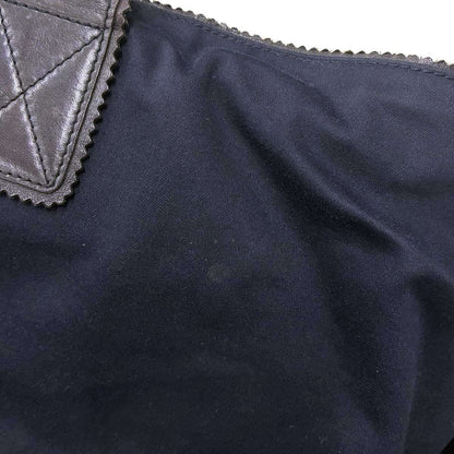 Bottega Veneta Leather Tote Navy Black — view 7