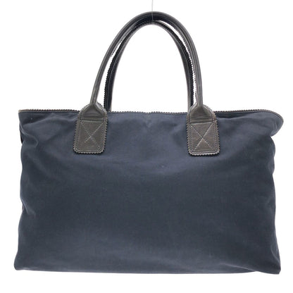 Bottega Veneta Leather Tote Navy Black — view 2