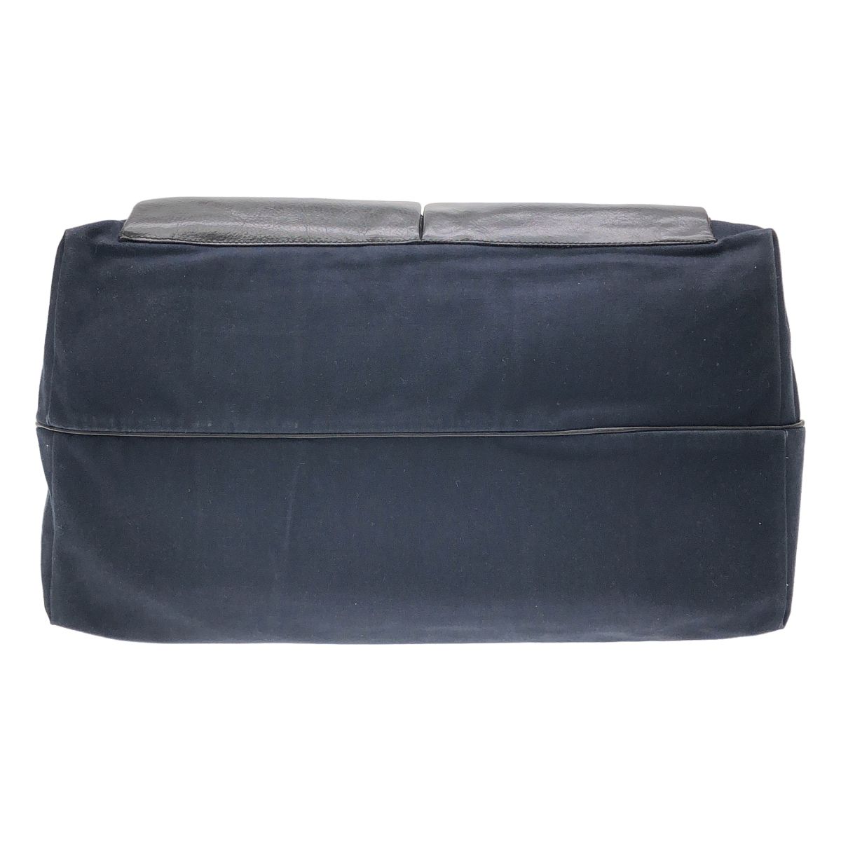 Bottega Veneta Leather Tote Navy Black — view 4