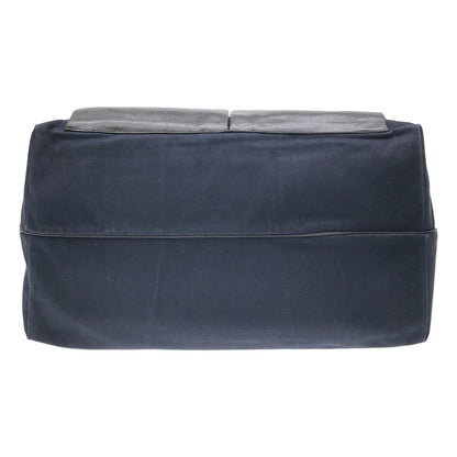 Bottega Veneta Leather Tote Navy Black — view 4