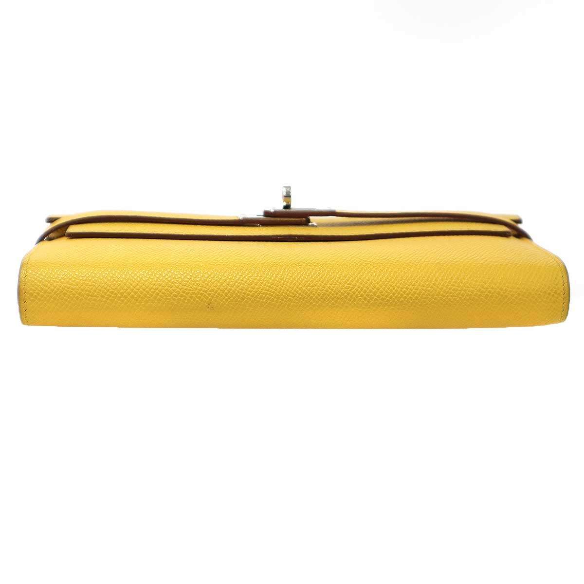 Hermes Kelly Wallet Yellow — view 4
