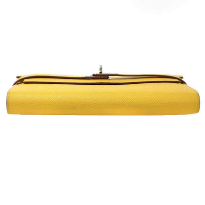 Hermes Kelly Wallet Yellow — view 4