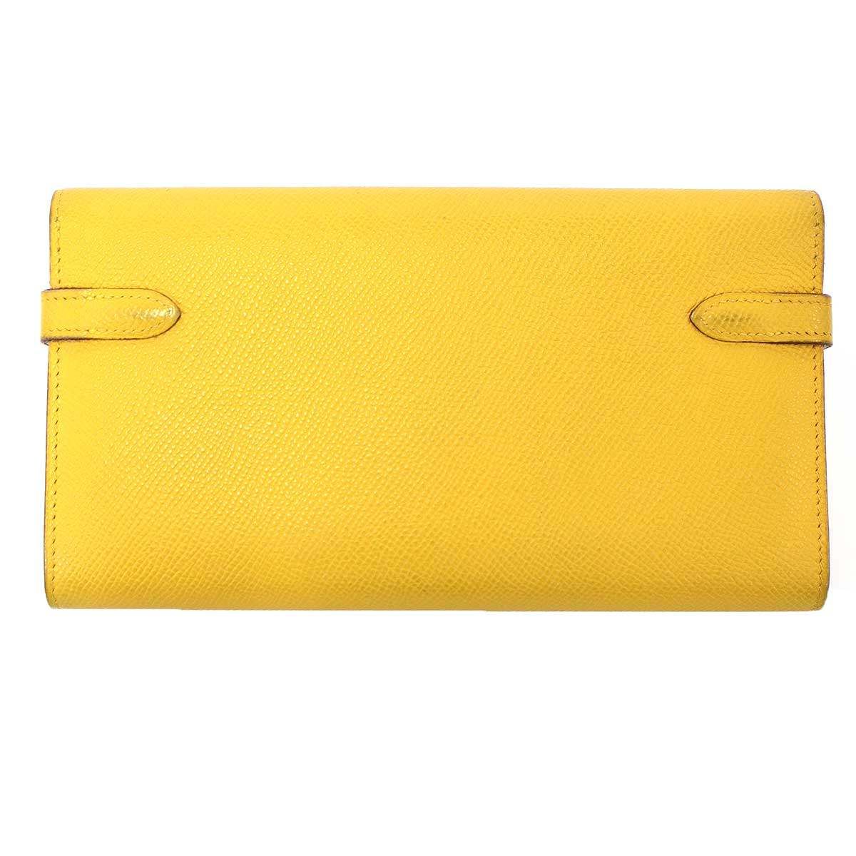 Hermes Kelly Wallet Yellow — view 2