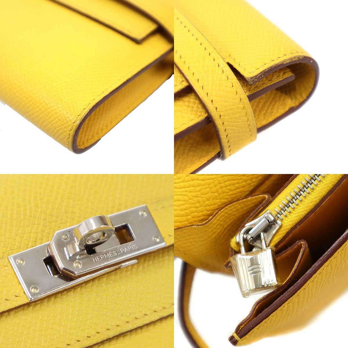 Hermes Kelly Wallet Yellow — view 7