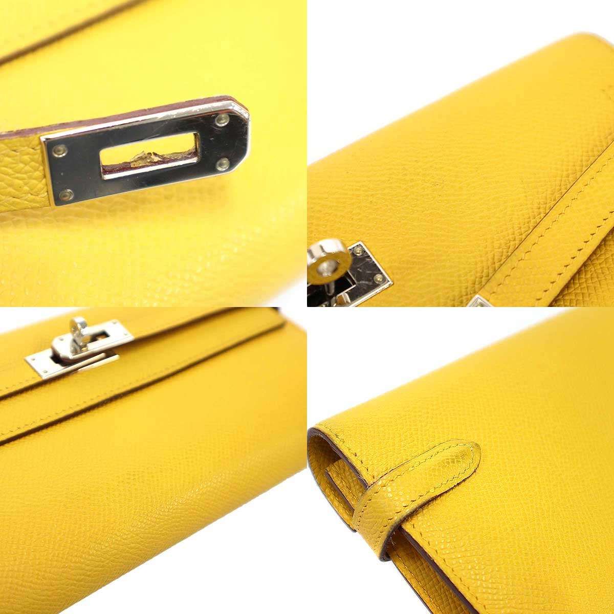 Hermes Kelly Wallet Yellow — view 8