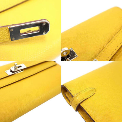 Hermes Kelly Wallet Yellow — view 8