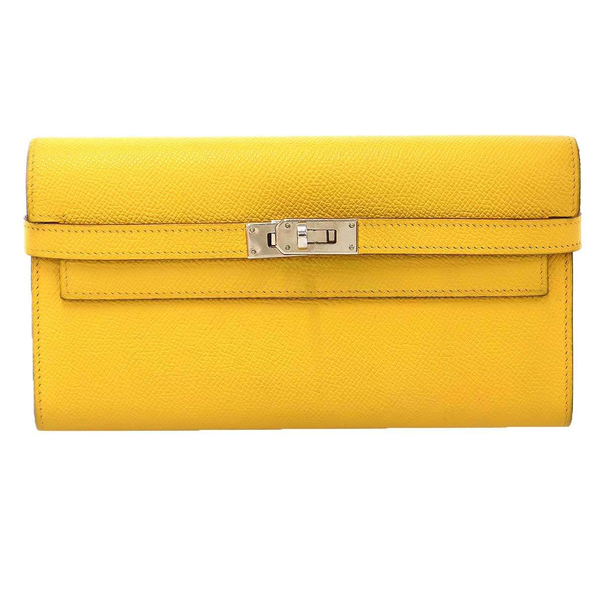 Hermes Kelly Wallet Yellow