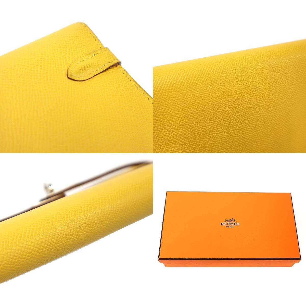 Hermes Kelly Wallet Yellow — view 9