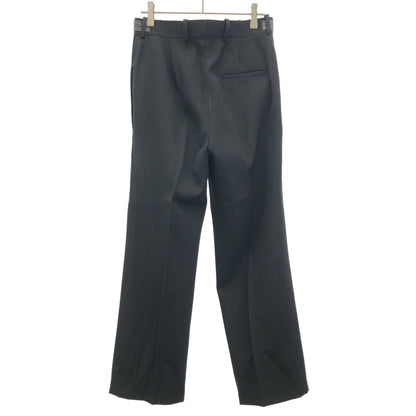 Celine by Phoebe Philo Leather Belted Wool Trousers Pants 2 Black 34 — view 2
