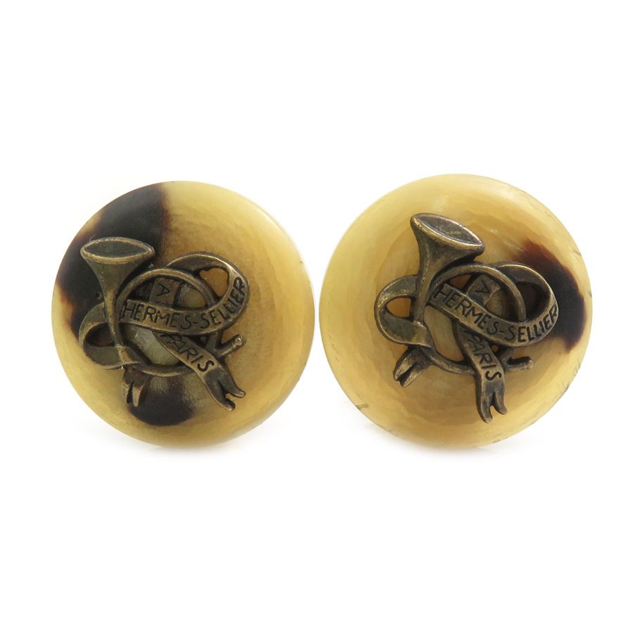 Hermes Earrings Gold