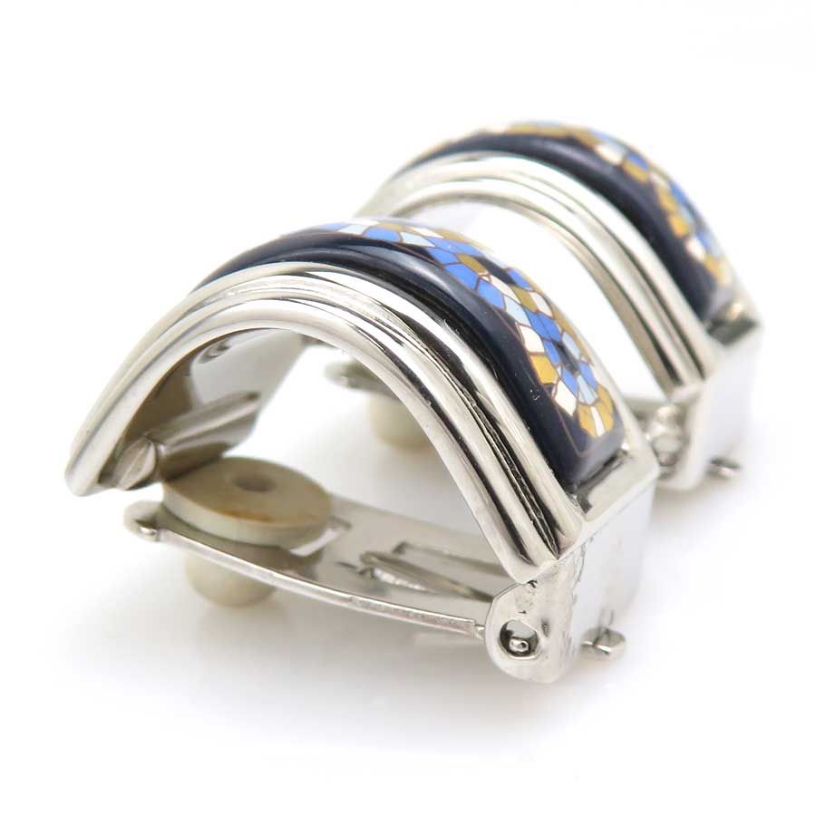 Hermes Earrings Cloisonne Gold — view 2