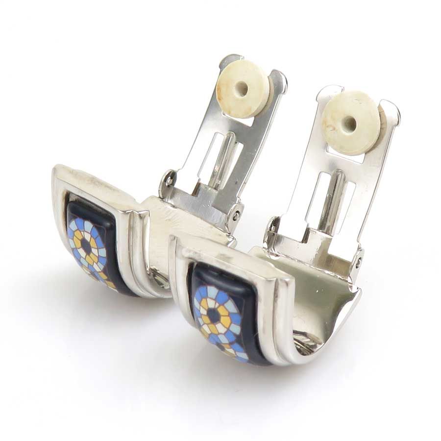 Hermes Earrings Cloisonne Gold — view 5