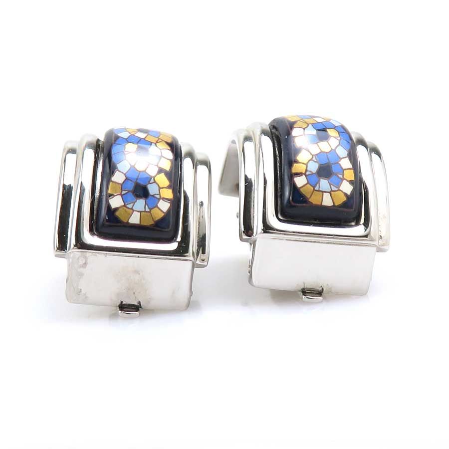Hermes Earrings Cloisonne Gold — view 7