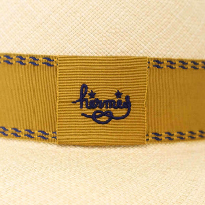 Hermes Wide Brim Straw Hat Beige 58 — view 8