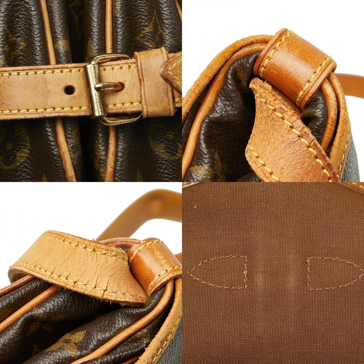 Louis Vuitton Monogram Saumur 30 Crossbody Shoulder Bag Brown Leather 1 — view 9