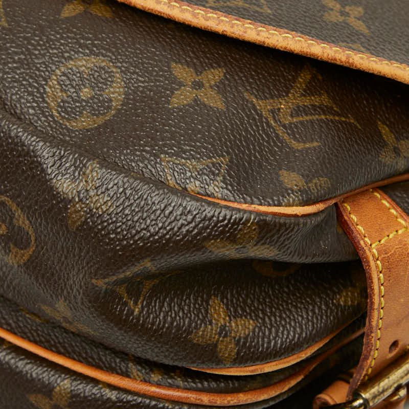 Louis Vuitton Monogram Saumur 30 Crossbody Shoulder Bag Brown Leather 1 — view 6