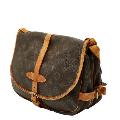 Louis Vuitton Monogram Saumur 30 Crossbody Shoulder Bag Brown Leather 1 — view 2
