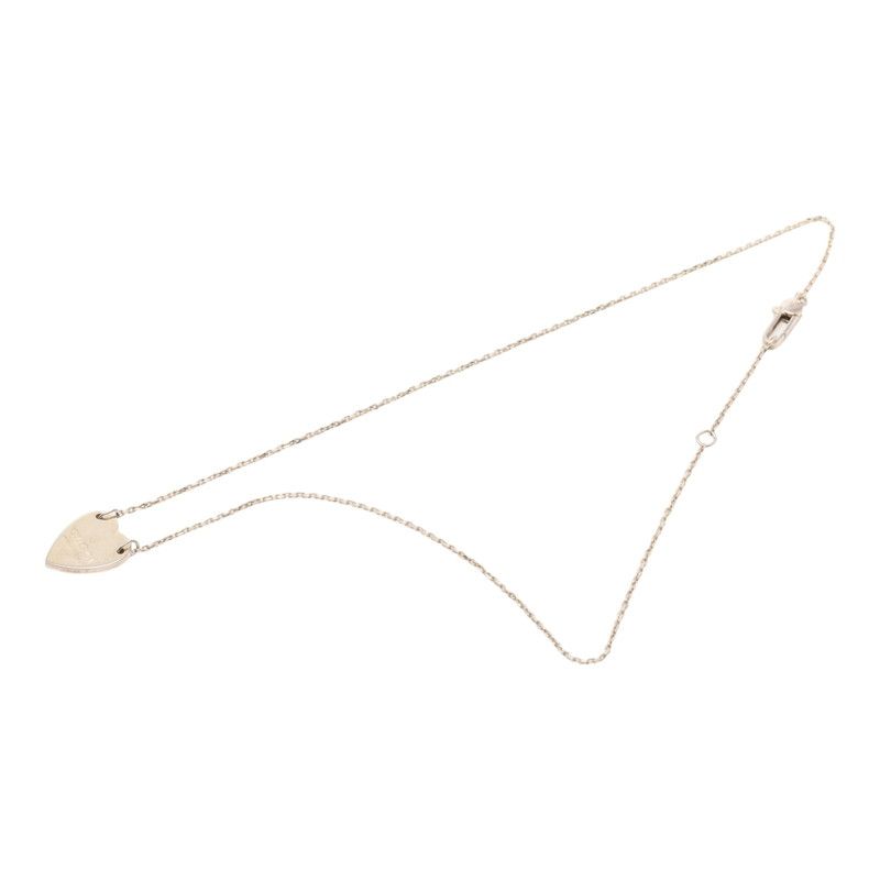 Gucci Trademark Heart Pendant Necklace Silver 1 — view 3