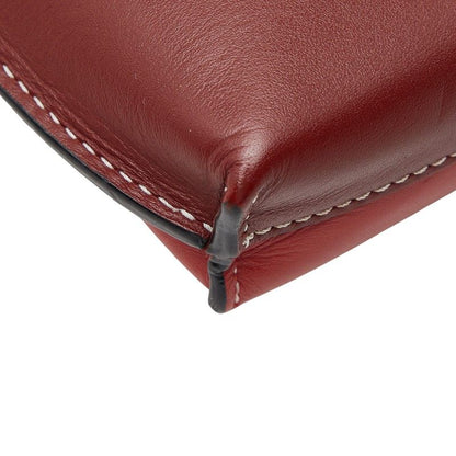 Loewe Anagram Gate Pocket Crossbody Shoulder Bag Brown Red Leather 1 — view 7
