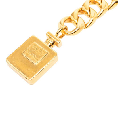 Chanel Perfume Bottle Logo Chain Belt Gold Plated — view 2