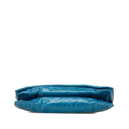 Bottega Veneta Intrecciato Crossbody Shoulder Bag Blue Leather 1 — view 3