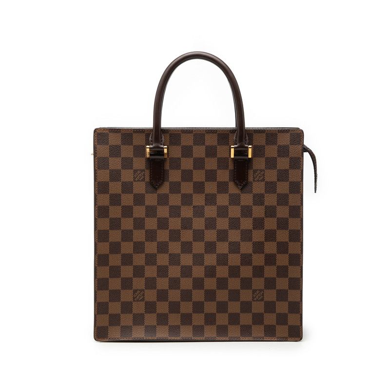 Louis Vuitton Damier Venice PM Tote Brown Leather 1